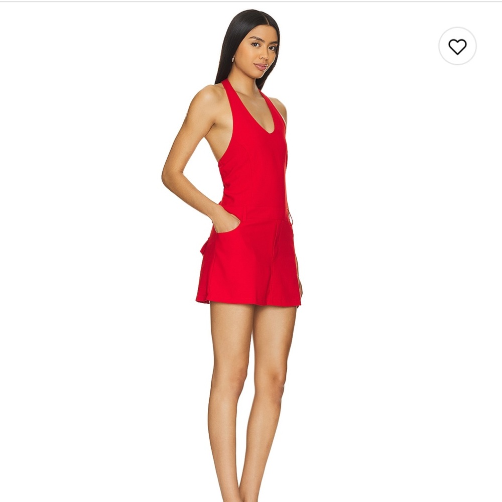 LIONESS RED REIGN MINI DRESS IN CRIMSON